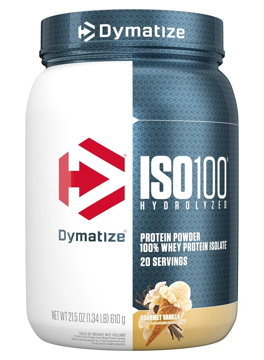 Dymatize Hydrolyzed Whey Protein Isolate Powder (Gourmet Vanilla, 610g) fplpk