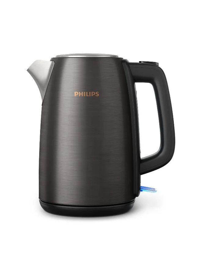 Professional Electric Kettle Stainless Steel Fast Boiling (Black, 1.7 L) vq3b6