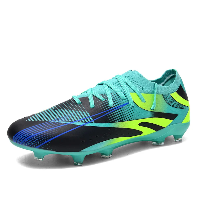 Professional Football Cleats Low-Top Breathable Athletic Soccer Shoes for Men Women and Kids (Black, 40 EU) 0r31l