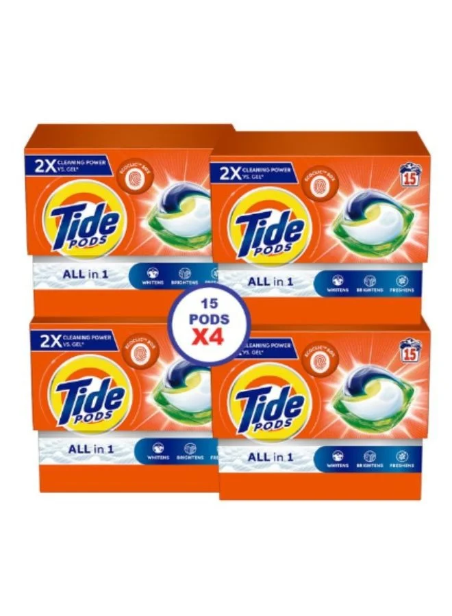 Premium Laundry Detergent Pods Concentrated Cleaning Formula (Original Scent, 60 Count, 1146g) 1awfo