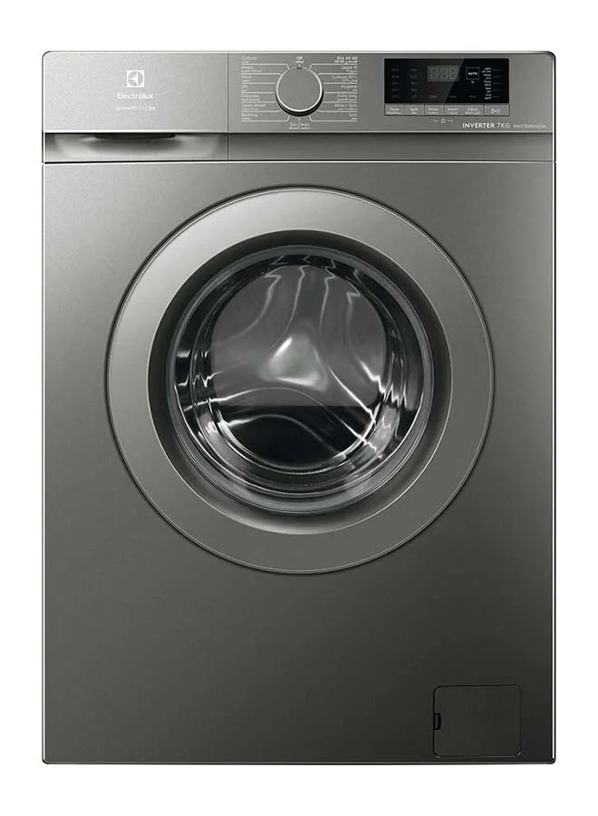 Electrolux 7kg Fully Automatic Front Load Washing Machine with BLDC Inverter Motor, 1200RPM, 15 Programs, 5-Star Energy Efficiency (Dark Grey) 3v0sq