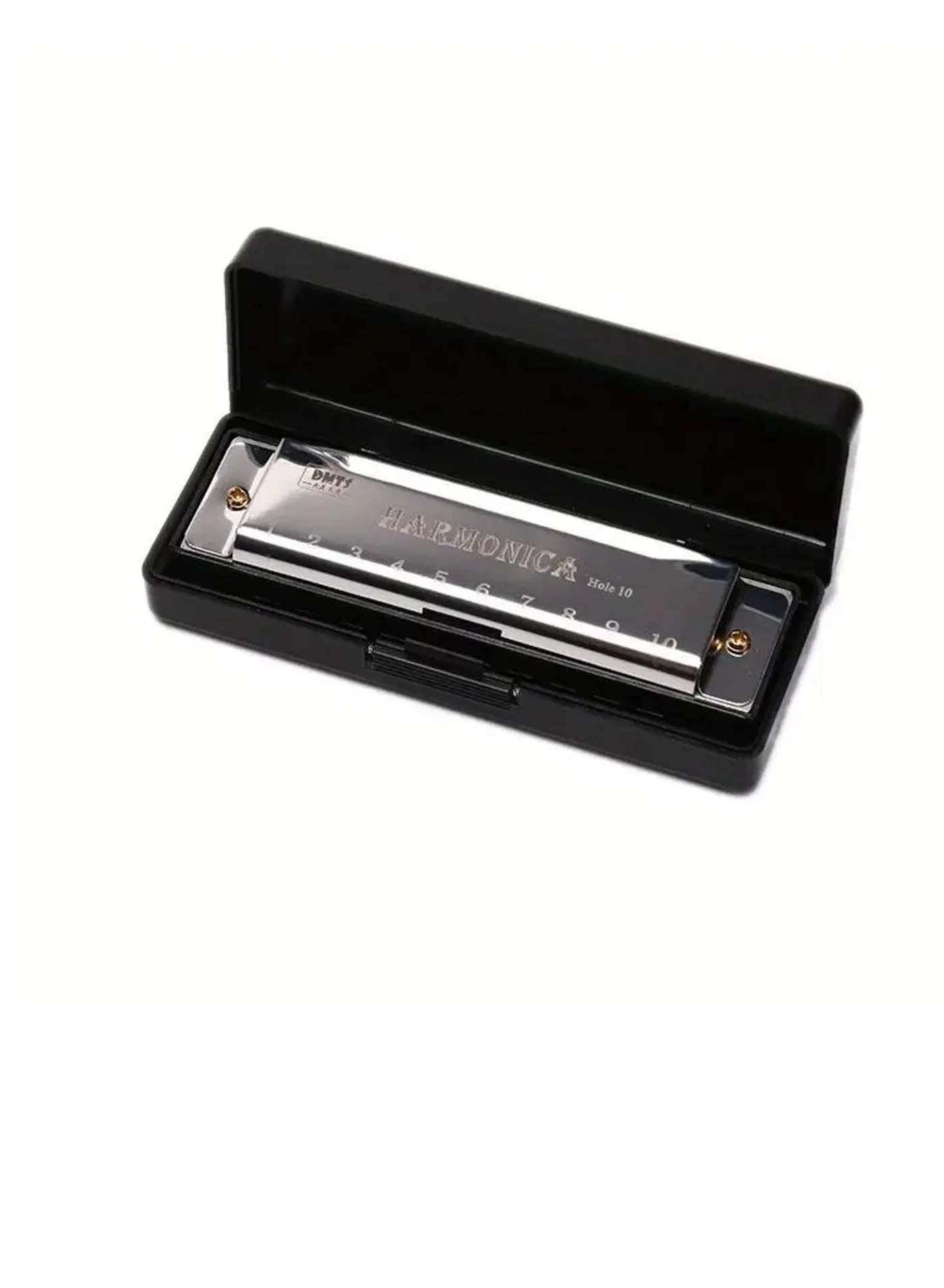 MegArya 10-Hole Harmonica Mouth Organ Professional Musical Instrument (Silver, 10 cm) 39ph8