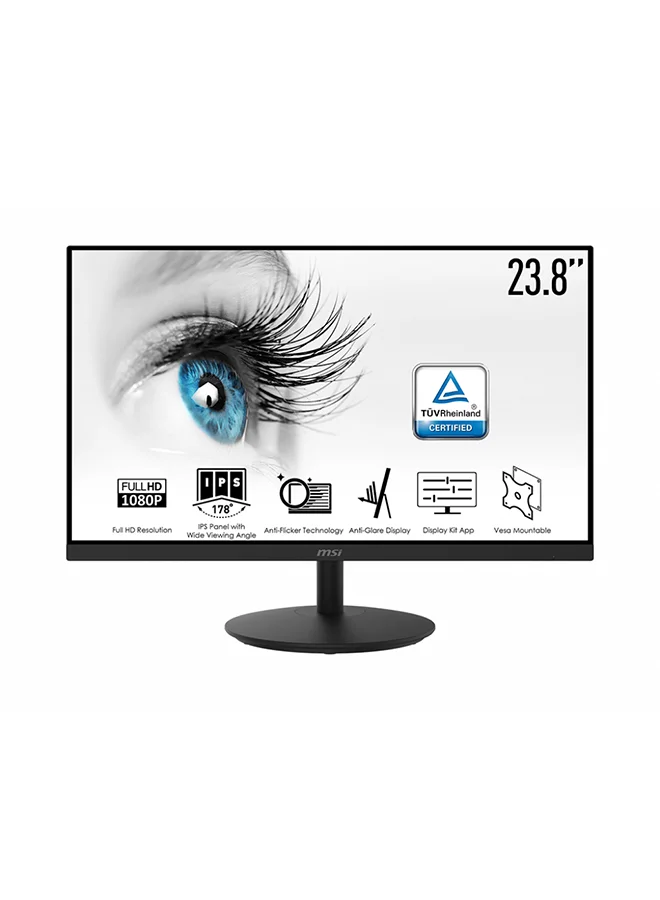 Professional 23.8-inch FHD IPS Monitor (1920 x 1080) 75Hz Display with Built-in Speakers and Anti-Glare Technology (Black, 23.8 inch) mxczi
