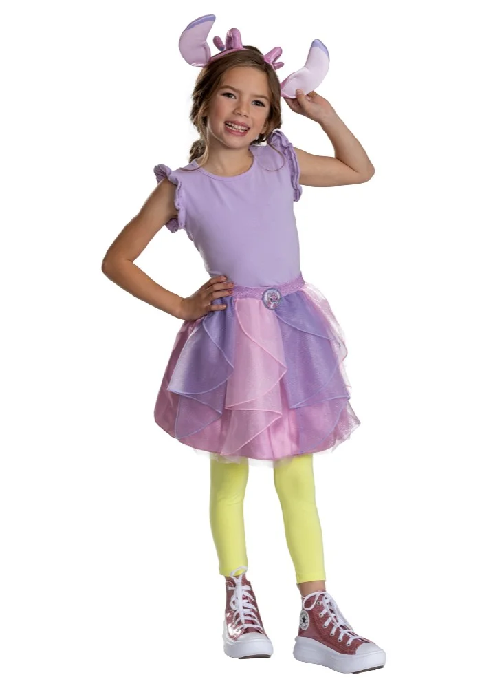 Party Centre Cartoon Character Tutu Dress Set for Girls (Pink, 120 cm) yxyn0
