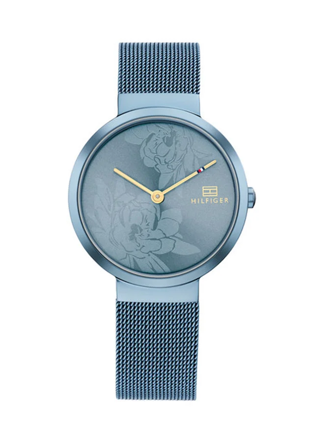 Premium Analog Round Stainless Steel Wrist Watch for Women (Silver, 32mm) kfh1e