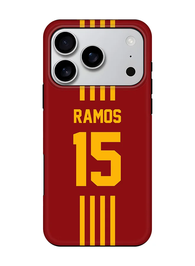Stylizedd Magnetic Protective Case for 17 Pro Dual Layer Hybrid PC and TPU Matte Finish Spain Football Design (1 Piece) zvuyd