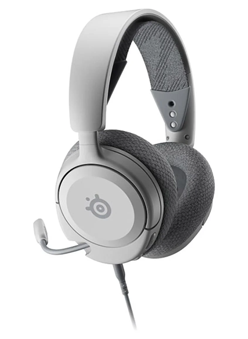 Premium Multi-System Wired Gaming Headset with Spatial Audio and Memory Foam Ear Cushions (White) iq4dw