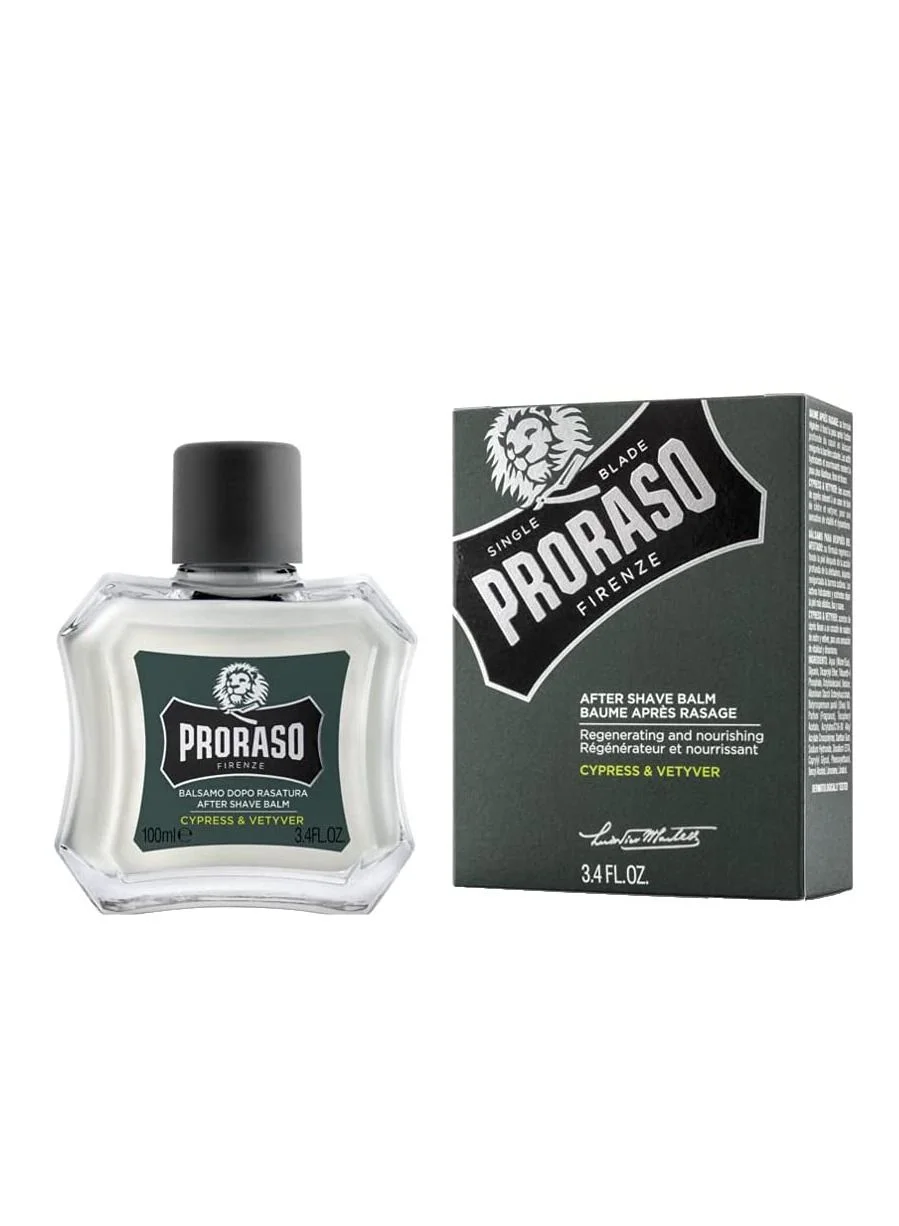 Proraso After Shave Balm Cypress and Vetyver Premium Soothing Formula for Men (100 mL) cgku5