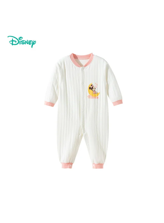 Premium Cotton Baby Romper Long Sleeve Casual Crawling Suit for Kids (Pink, 73cm) 3kx5z