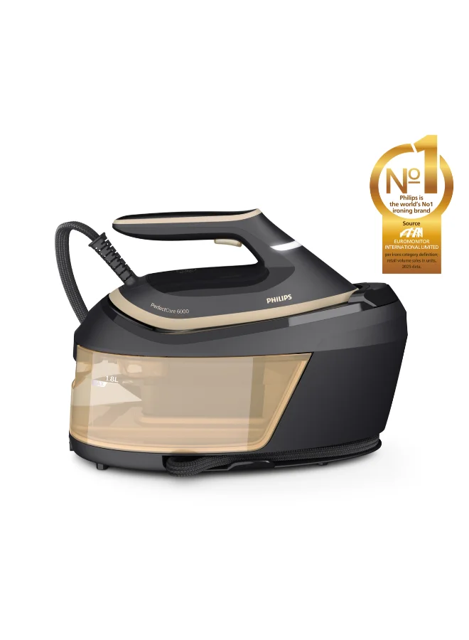 Professional Steam Generator Iron with Auto Shut-Off and 1.8 L Water Tank (2400 W, Black) 2u0o1