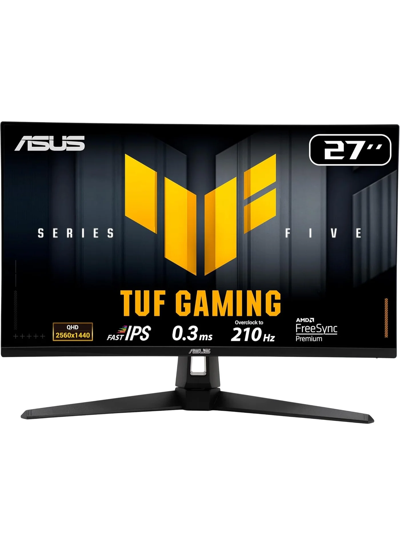 Premium Gaming Monitor 27 inch QHD 210Hz Fast IPS Display with 0.3ms Response Time and Stereo Speakers (Black, 27 inch) xczxg