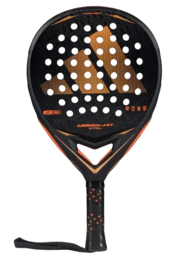 Premium Padel Racket Arrow HIT CTRL Professional Carbon Fiber Sport Equipment (Black, 360g) xnon9