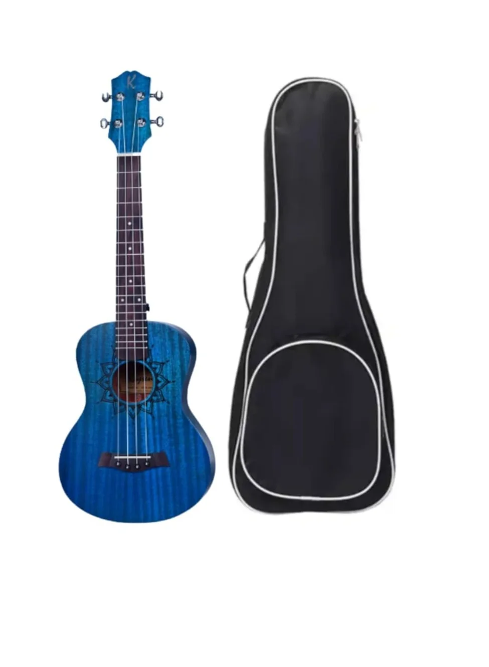 Megarya Concert Ukulele Professional Solid Mahogany Wood (Blue, 24 inch) zqcwf