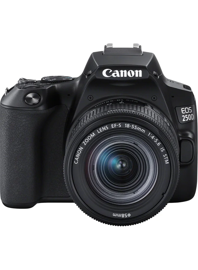 Premium DSLR Camera with 18-55mm Lens 24.1 MP APS-C Sensor 4K Video Wi-Fi Bluetooth (Black, 1 Unit) pprjv