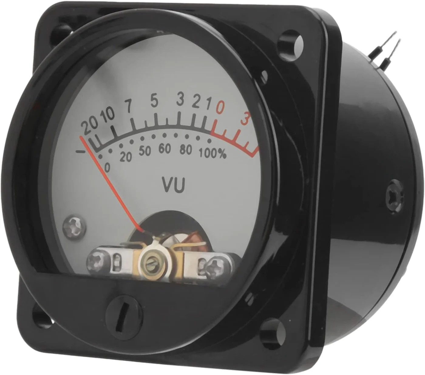 Analog VU Meter Audio Level Indicator with LED Backlight for Home and Laboratory (TS-45-W, DC 500uA) vbwhy