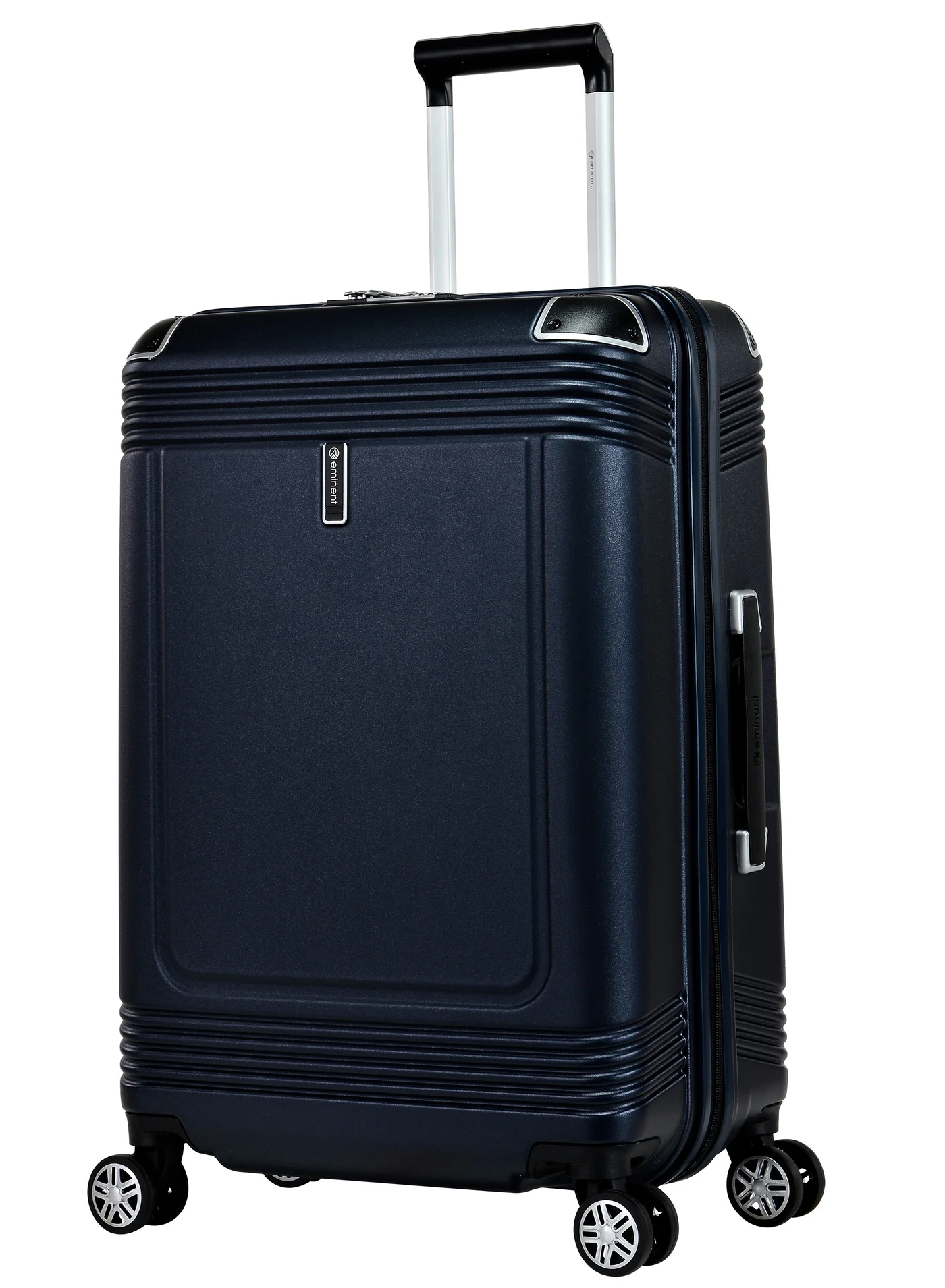 Eminent Hard Case Travel Luggage Trolley Lightweight Polycarbonate Suitcase with TSA Lock and 360-Degree Spinner Wheels (Night Blue, Medium) z7zzu