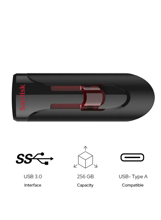 Premium USB 3.0 Flash Drive High-Speed Data Storage Device (256GB) ah7y8