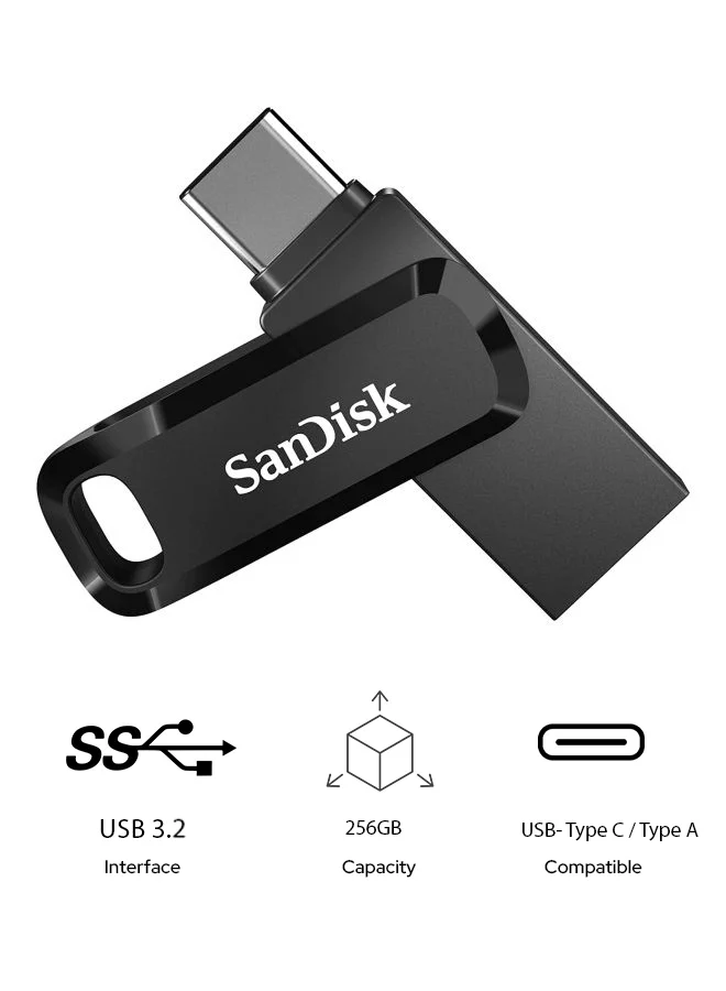 Premium Dual Flash Drive USB Type-C High-Speed Data Storage (256 GB) be5t5