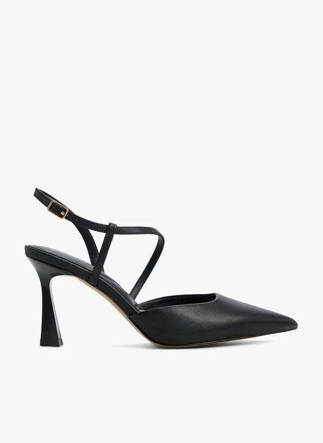ALDO Pointed Toe High Heel Pumps Premium Stiletto Footwear for Women (Black, 38 EU) mvoyz
