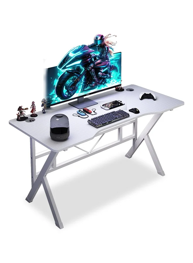 Harlan Ergonomic Gaming Desk Carbon Fiber Surface Professional PC Computer Table for Home Office and Study (100 cm x 60 cm) 6doj8