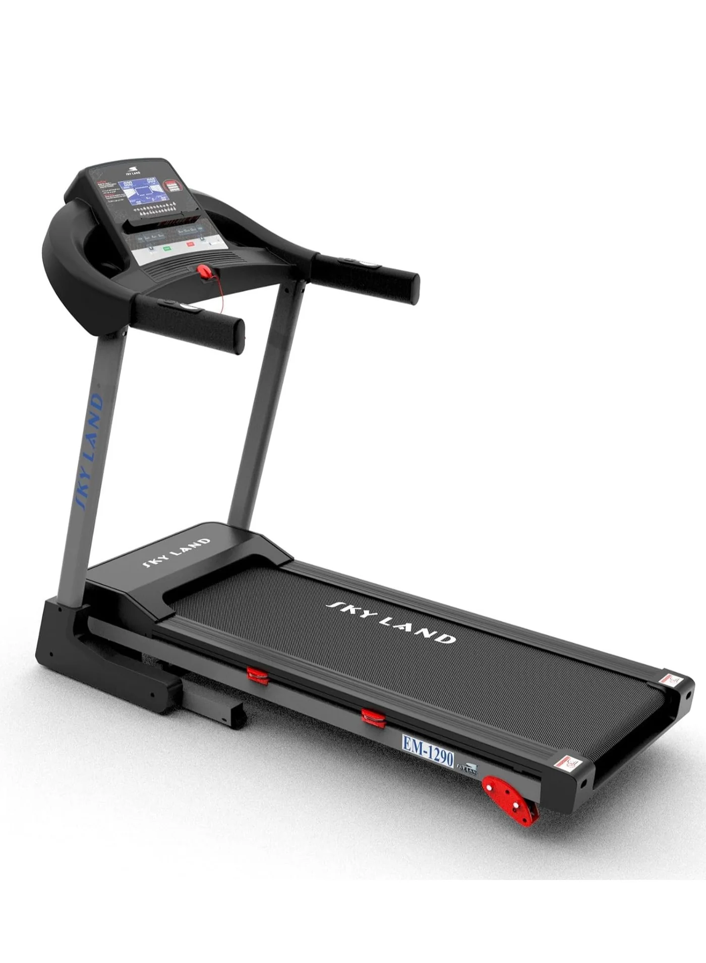 Sky Land 6HP Motorized Treadmill with Manual Incline and Bluetooth Speaker (Black, Foldable Home Gym Running Machine) y01ub