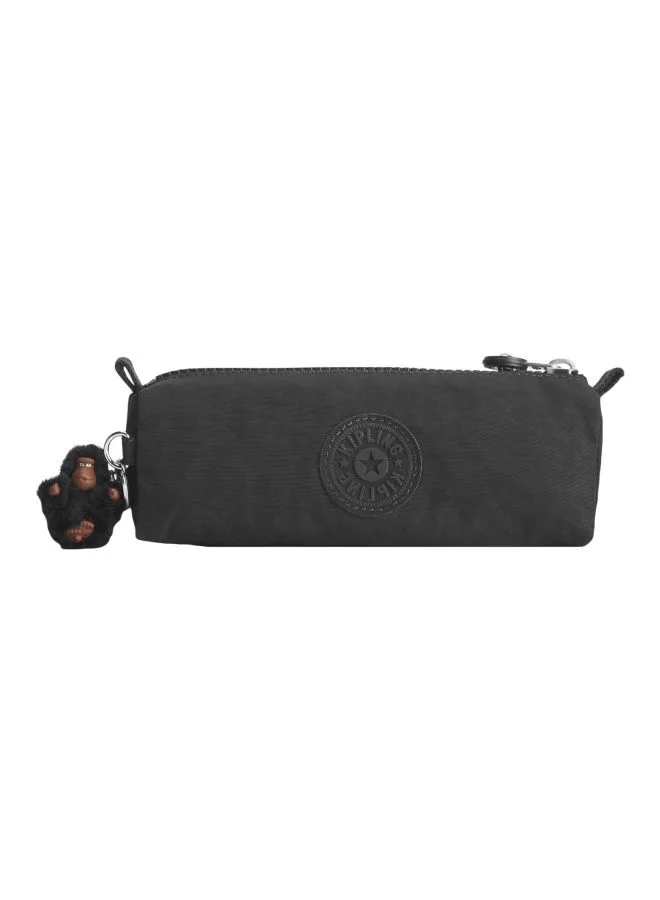 Freedom Chic Pencil Bag Premium Durable Fabric Stationery Organizer for Students and Professionals (Black, 22 cm x 10 cm x 5 cm) w6sg1