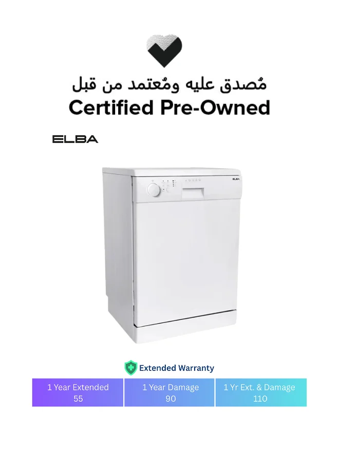 ELBA Freestanding Dishwasher 13 Place Setting Premium Metal Finish (13 Place) j7df7