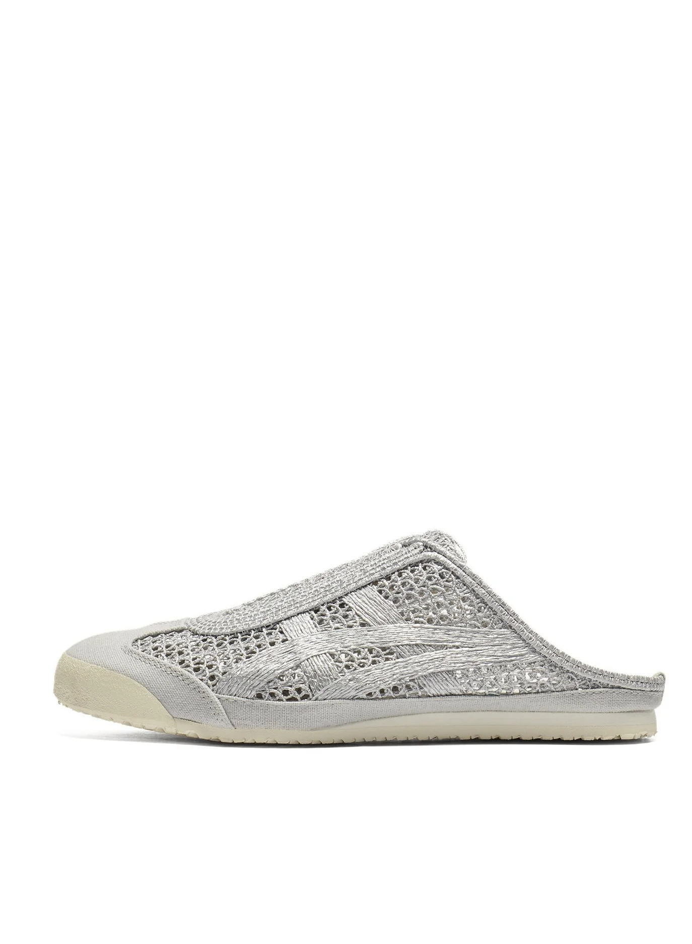 Premium Slip-On Athleisure Sabot Sandals Lightweight Breathable Casual Footwear (Silver, Unisex) tr457