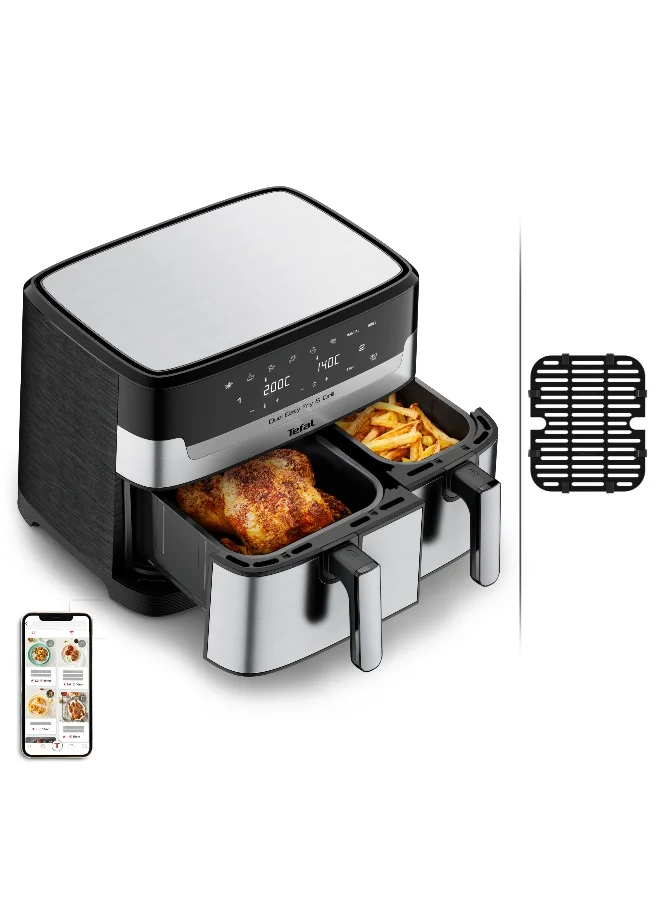 Dual Air Fryer and Grill with Dual Drawers 8.3 L Capacity (Graphite Grey, 8.3 L) gl25p
