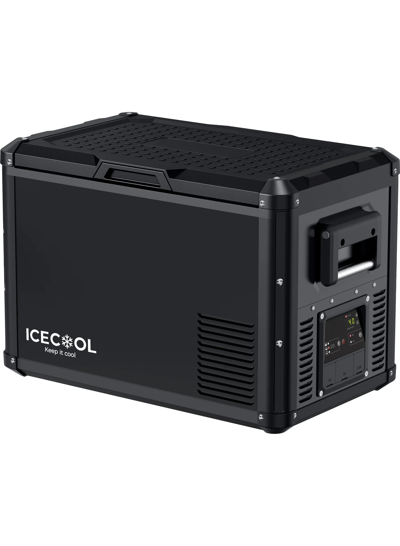 ICECOOL Adventure Portable Refrigerator (45L, High-Capacity, Heavy-Duty Cooling for Outdoor Travel) a1jm9