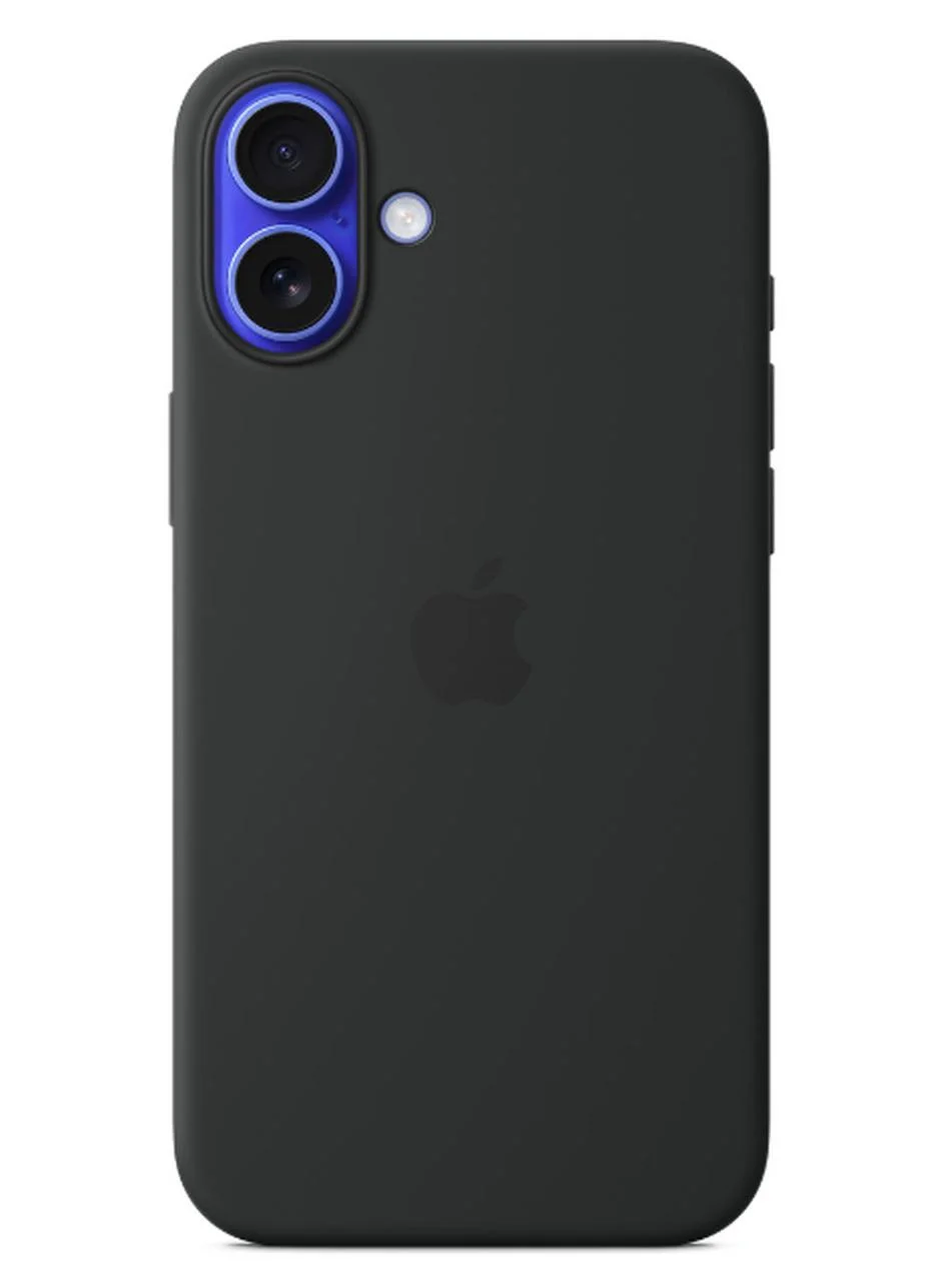 Premium Smart Silicone Protective Case for 16 Plus (Black, 16 Plus) iypgt