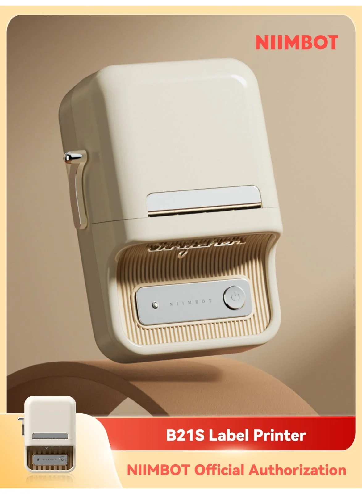 Portable Thermal Label Printer Wireless Inkless Label Maker for Home and Office (White, 50x30mm) tl30r