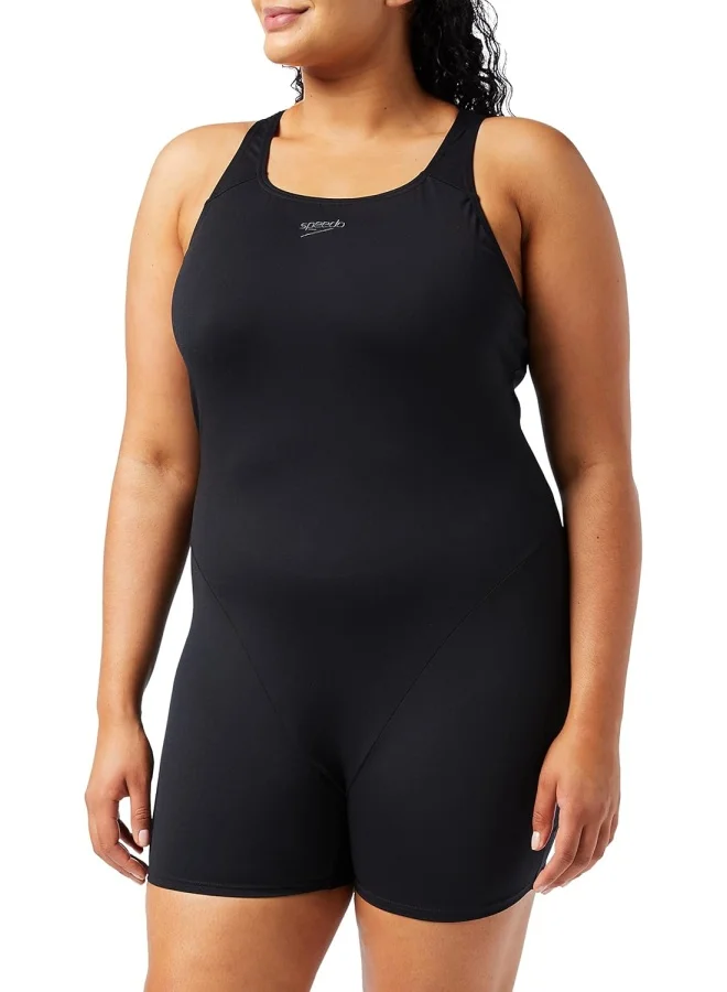 Premium Endurance+ Legsuit Swimwear for Women (Black, 38) 3nll5