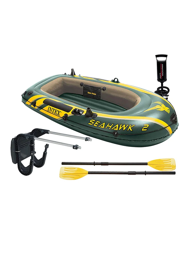 Premium Inflatable Boat Set Durable PVC Watercraft for Recreational Boating (2-Person, 236 cm x 114 cm) grxaz