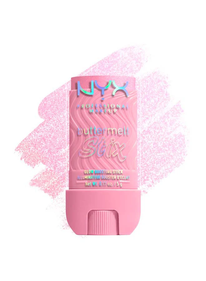 NYX Professional Makeup Buttermelt Glow Boosting Lip Color Stick (High-Shine Finish, 3 g) adzg7
