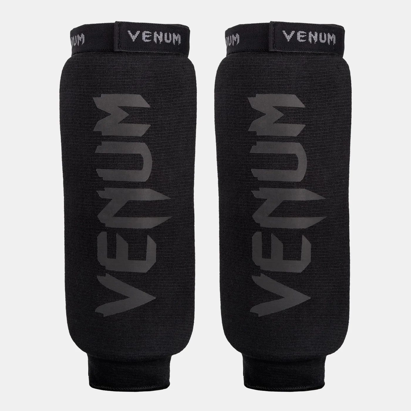 Venum Contact Shin Guards Premium Protective Gear for Martial Arts (Black, Large) 1ewhx