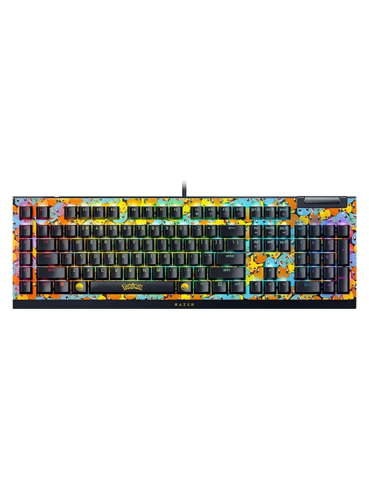 Premium Mechanical Gaming Keyboard with Tactile Clicky Switches and Customizable RGB Lighting (Green, Full Size) 1hi5t