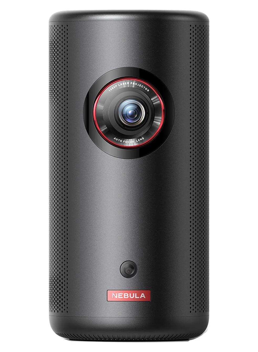 Premium Portable Laser Projector 1080p Full HD Smart Wi-Fi Home Cinema System with Autofocus and Built-in Battery (Black) r9xvo