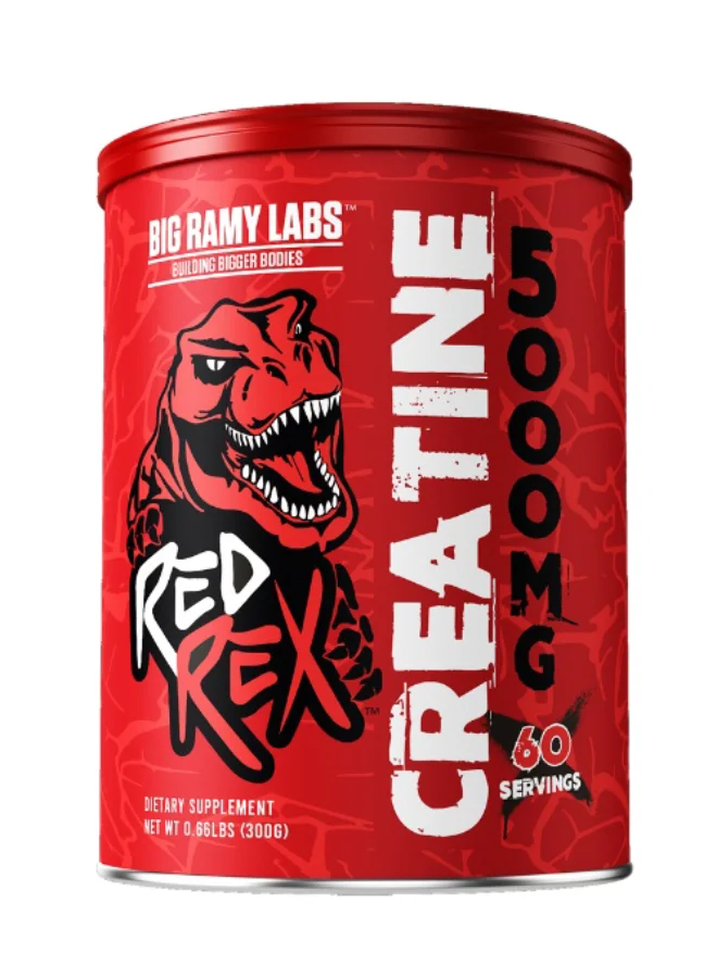 RED REX Creatine Monohydrate Powder Premium Micronized Supplement for Muscle Recovery (300g) yq4r8