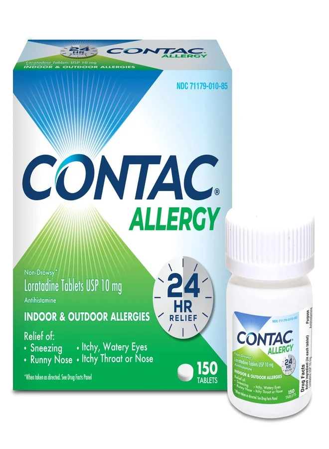 Allergy Relief Tablets Loratadine 10 mg Antihistamine for Sneezing and Runny Nose (150 Count) yt7du