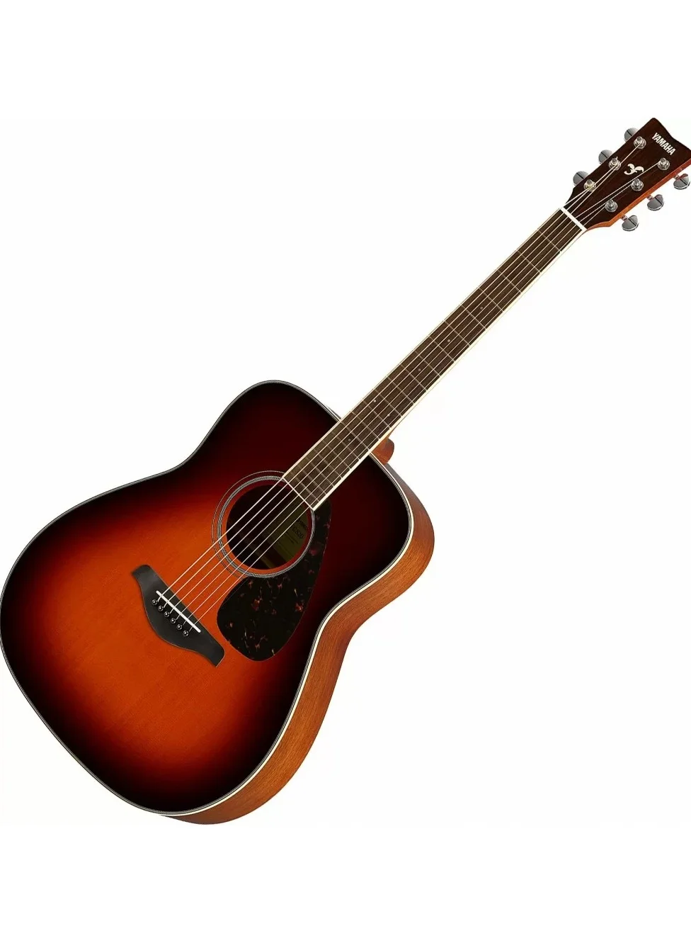 Premium Acoustic Guitar Solid Spruce Top Folk Instrument (Brown Sunburst, Full Size) wwpc2