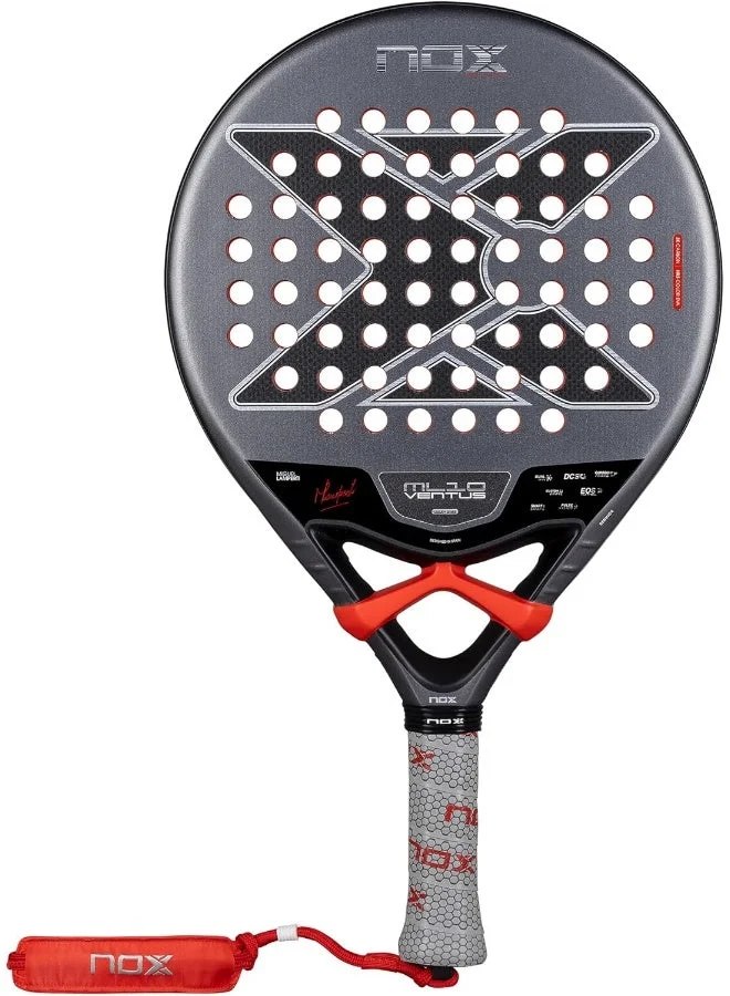 NOX ML10 Ventus Control 3K Padel Racket (Round Shape, Carbon 3K Face, HR3 EVA Core) Professional Precision Racket for Advanced Players xei8o