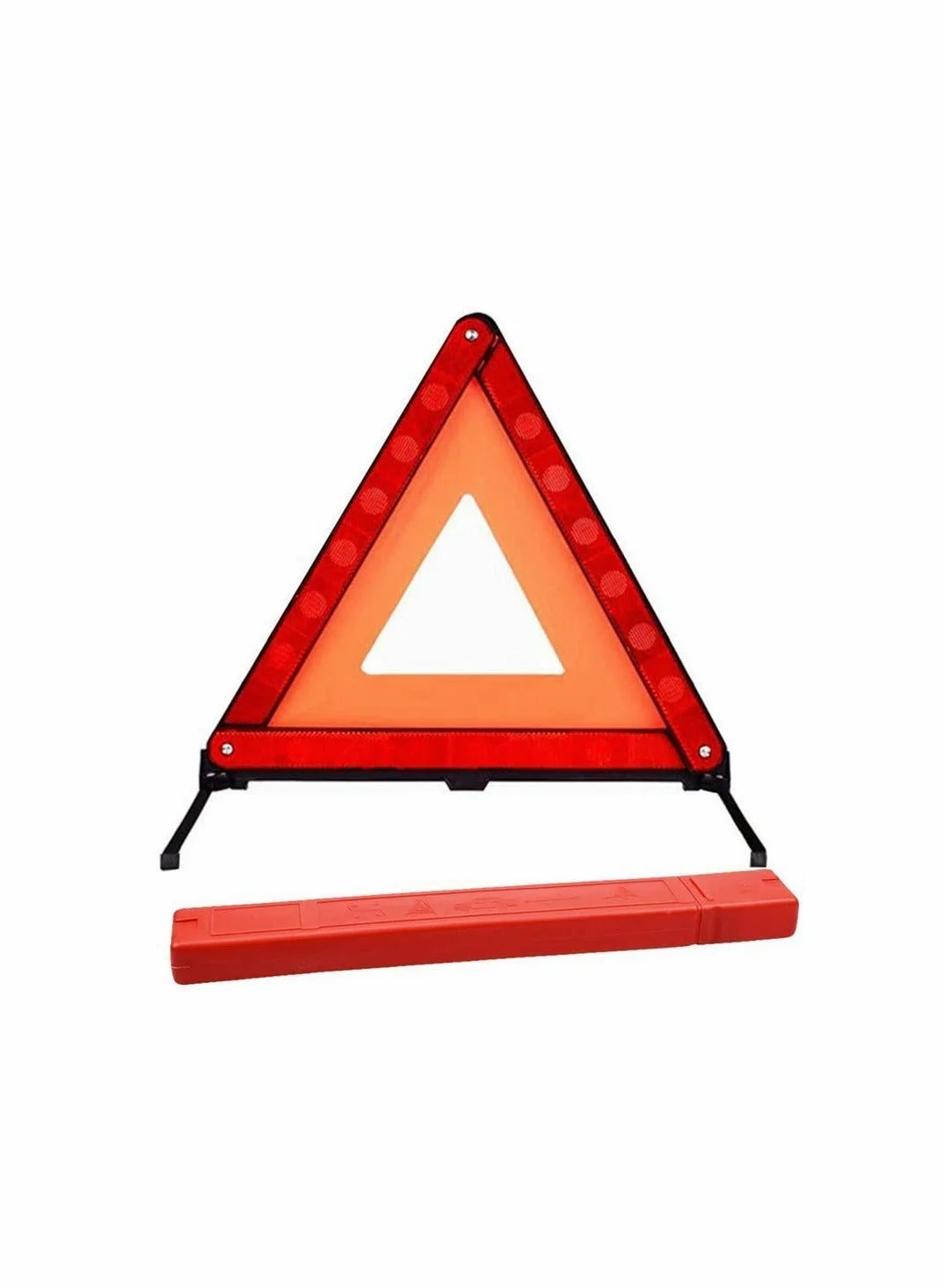MUNTAQI Reflective Car Warning Triangle Roadside Emergency Hazard Sign (Foldable, 43 cm) zzu5a