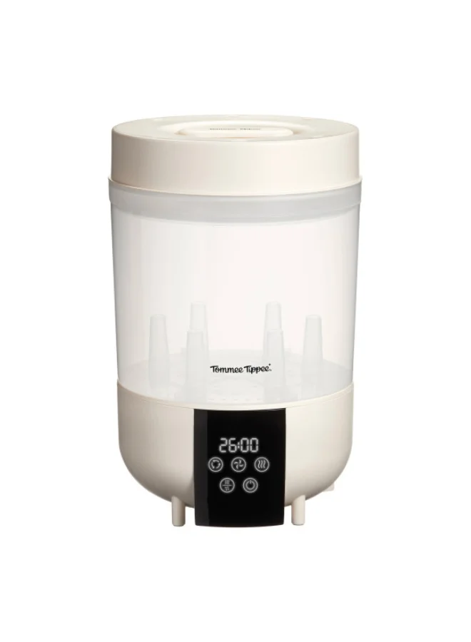 Premium Steam Steriliser and Dryer for Baby Feeding Accessories (4 Modes, 26-Minute Cycle, White) olszu