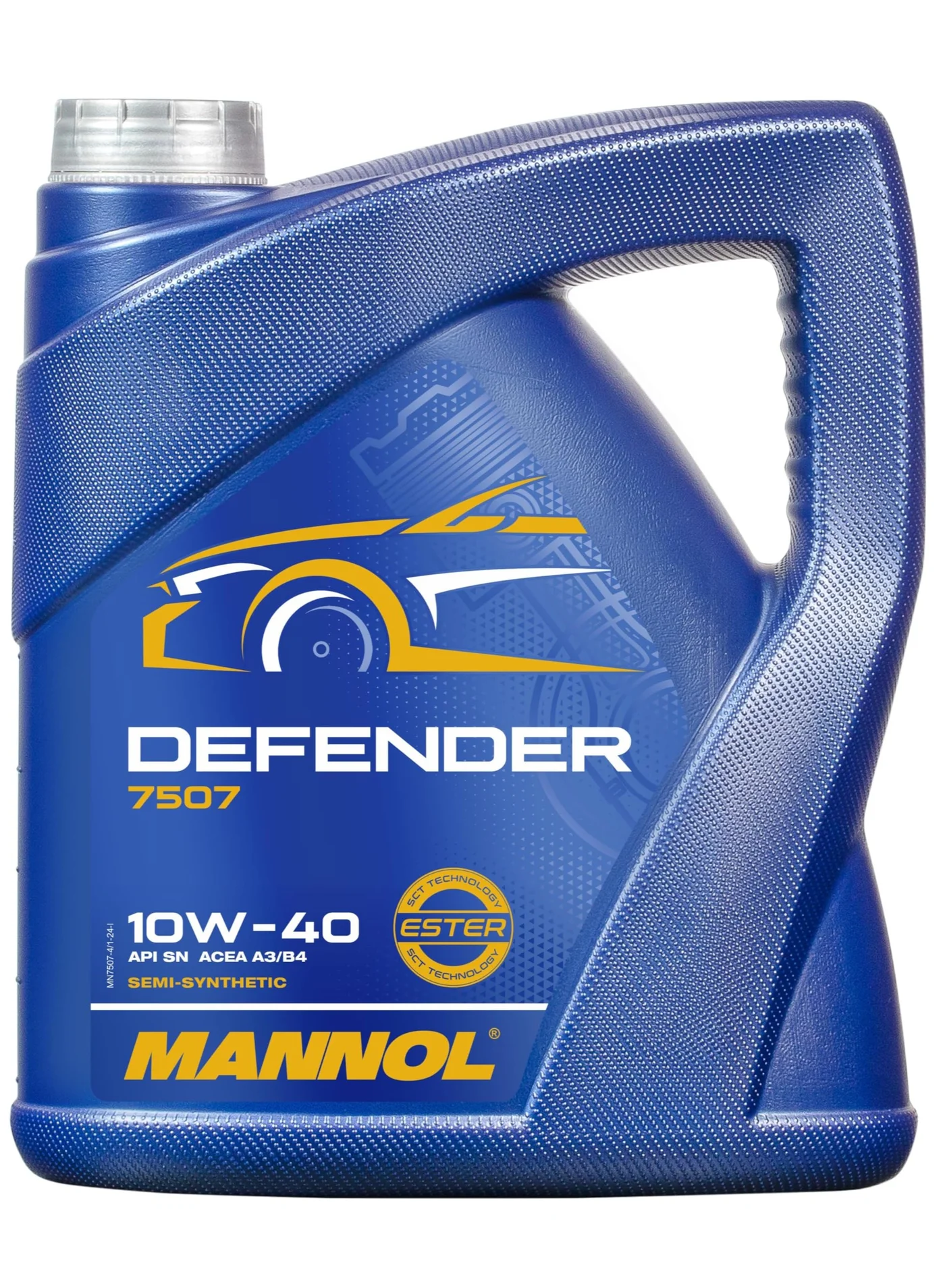 MANNOL Defender Engine Oil 10W-40 with Esters Premium Synthetic Blend (4 L) xqua0