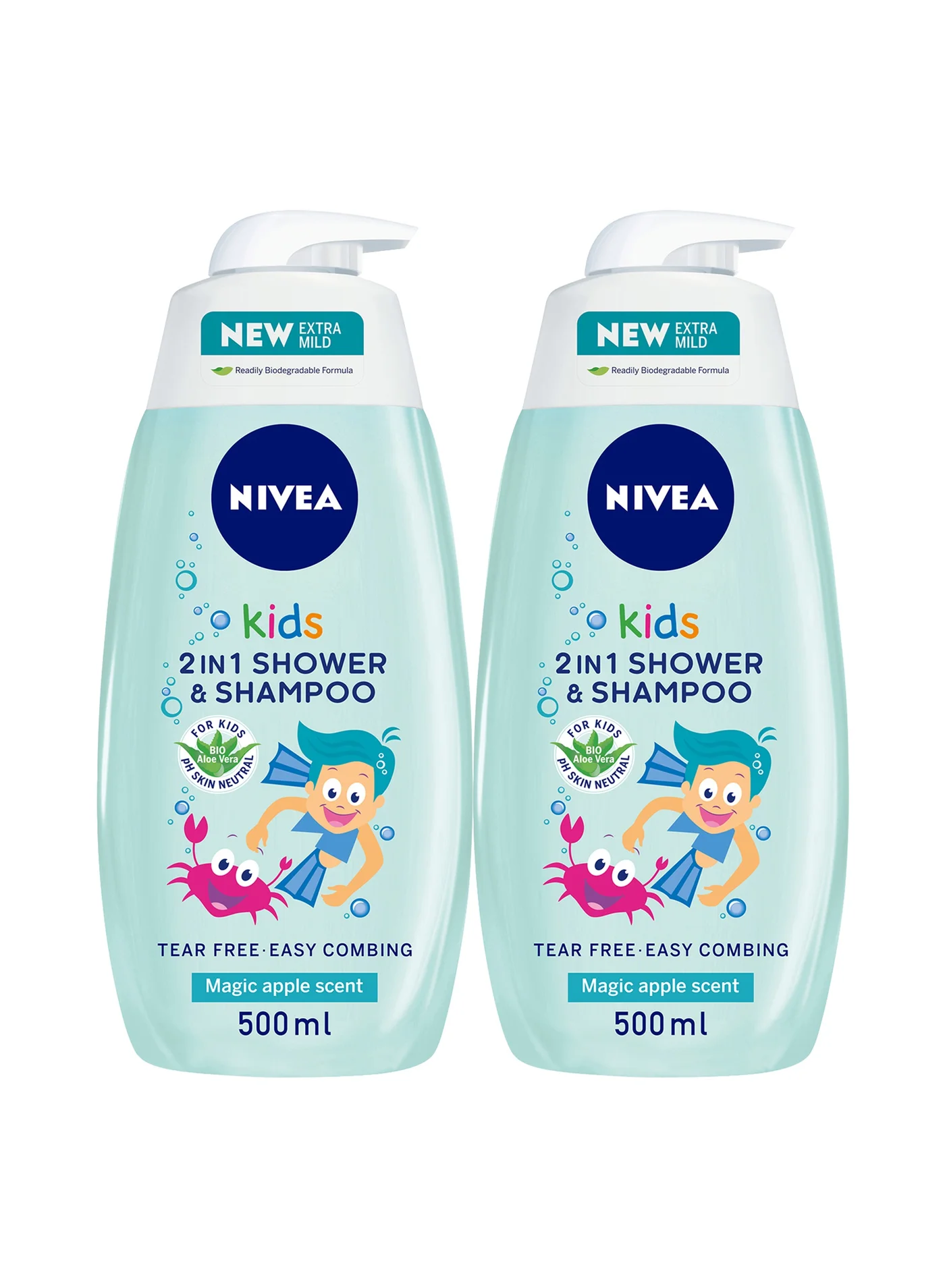 Premium Kids 3-in-1 Shower Gel and Shampoo with Bio Aloe Vera (500 mL) lv02o