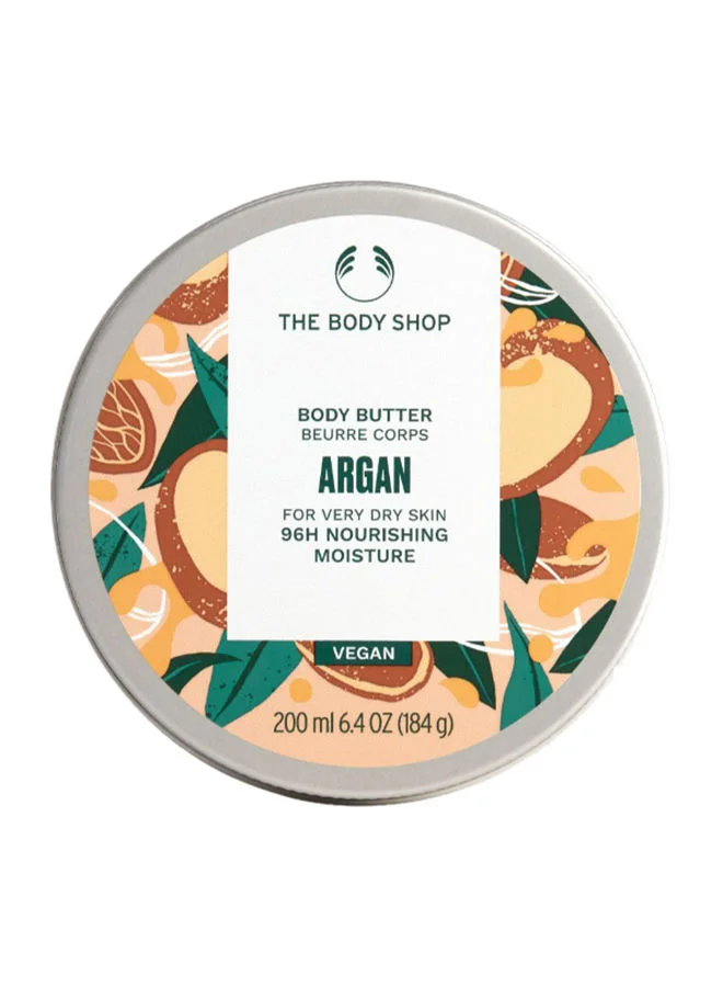 Argan Body Butter Premium Moisturizing Cream for Dry Skin (200 mL) 6famb