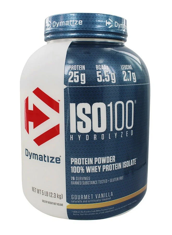 Dymatize ISO100 Hydrolyzed Gourmet Vanilla Protein Powder (Premium Whey Isolate, 900g) nnwfq