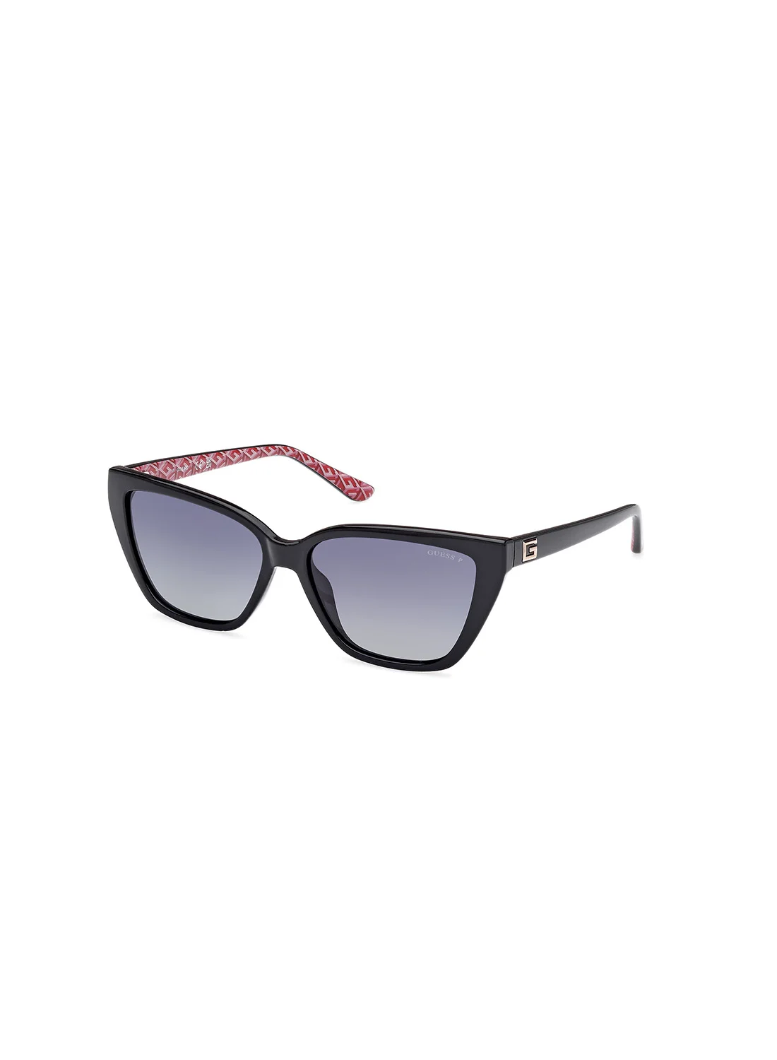 Premium Polarized Cat Eye Sunglasses for Women Elegant UV Protection Eyewear (Black, 58 mm) zjle2