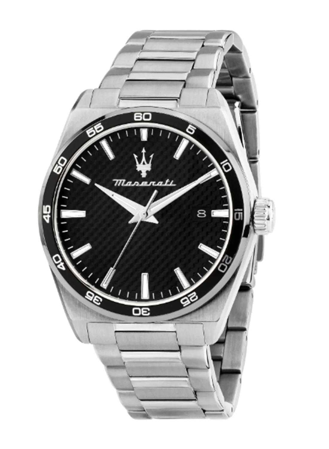 Premium Stainless Steel Analog Watch for Men Matte Black Dial (41mm) 0dxjo